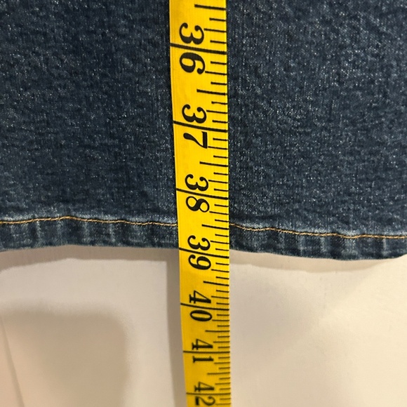 Women's Talbots Petites Size 16 Straight Leg Stretch Blue Jeans - Picture 5 of 12